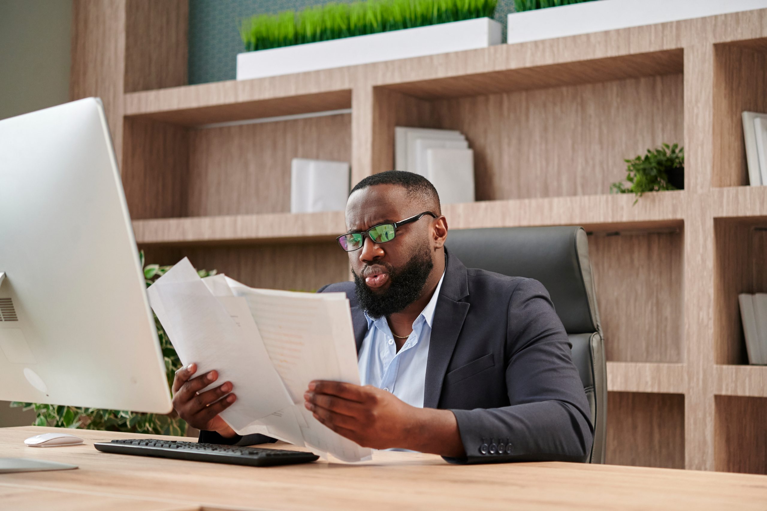 Failure,And,Frustration.,African,American,In,Business,Suit,Business,Analytic